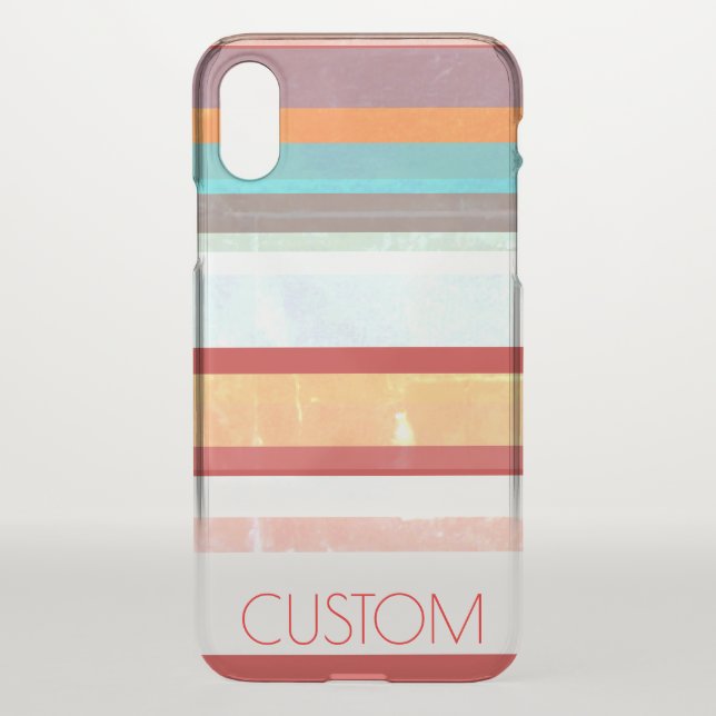 Personalized Stripes Uncommon iPhone Case (Back)