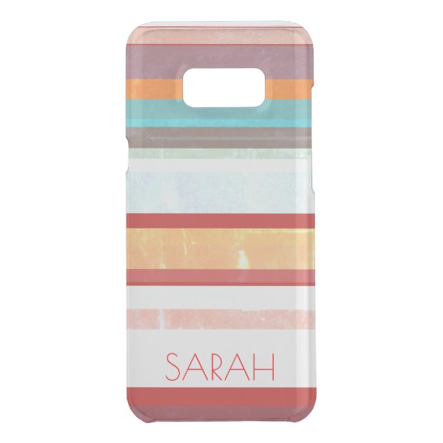Personalized Stripes Uncommon Samsung Galaxy Case (Back)