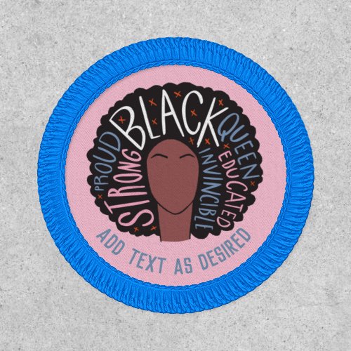 Personalized Strong Black Woman Queen Proud Patch