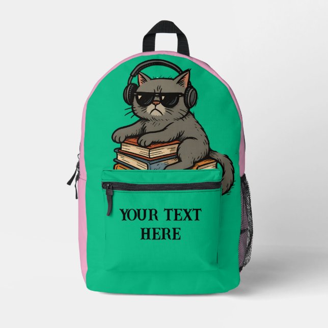 Personalized Student Gear Too Cool for School  Printed Backpack (Front)