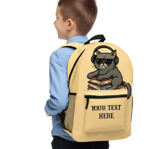 Personalized Student Gear Too Cool for School Printed Backpack