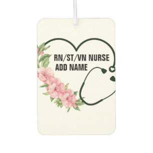 Personalized Student-Registered-Veteran Nurse Name Air Freshener