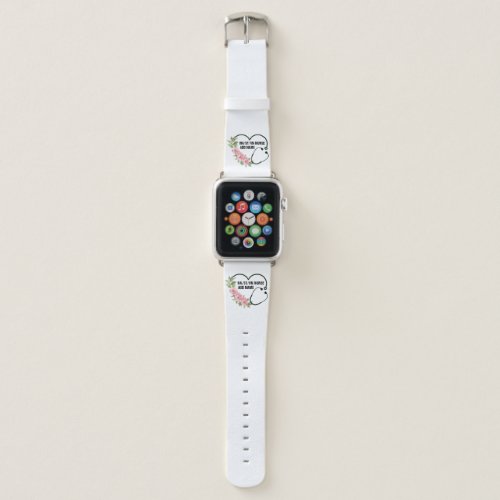 Personalized Student_Registered_Veteran Nurse Name Apple Watch Band
