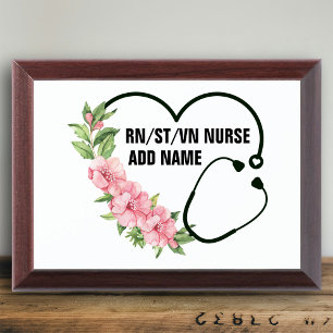 Personalized Student-Registered-Veteran Nurse Name Award Plaque