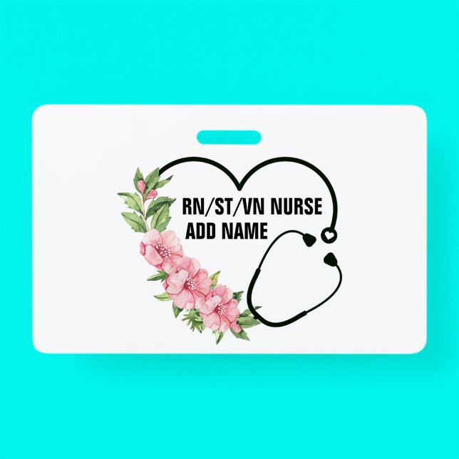 Personalized Student-Registered-Veteran Nurse Name Badge (Creator Uploaded)
