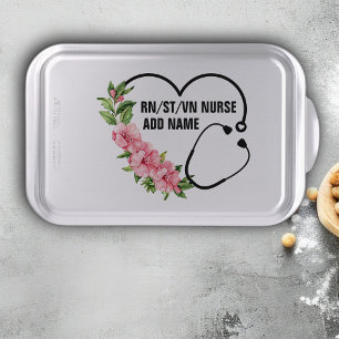 Personalized Student-Registered-Veteran Nurse Name Cake Pan
