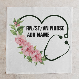 Personalized Student-Registered-Veteran Nurse Name Cloth Napkin