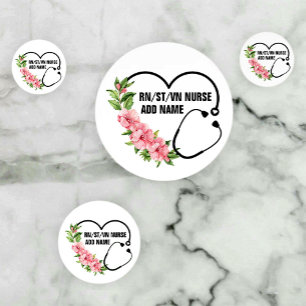 Personalized Student-Registered-Veteran Nurse Name Confetti