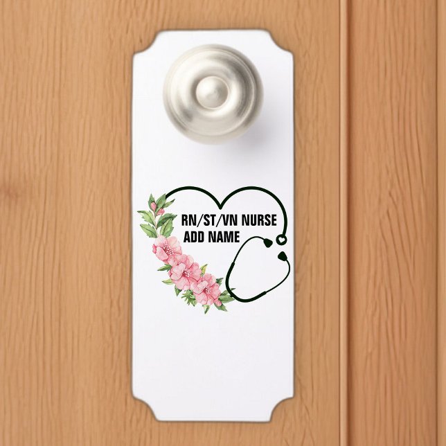 Personalized Student-Registered-Veteran Nurse Name Door Hanger (Creator Uploaded)