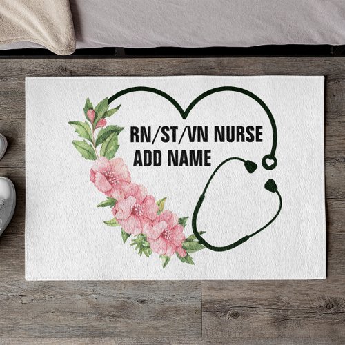 Personalized Student_Registered_Veteran Nurse Name Doormat