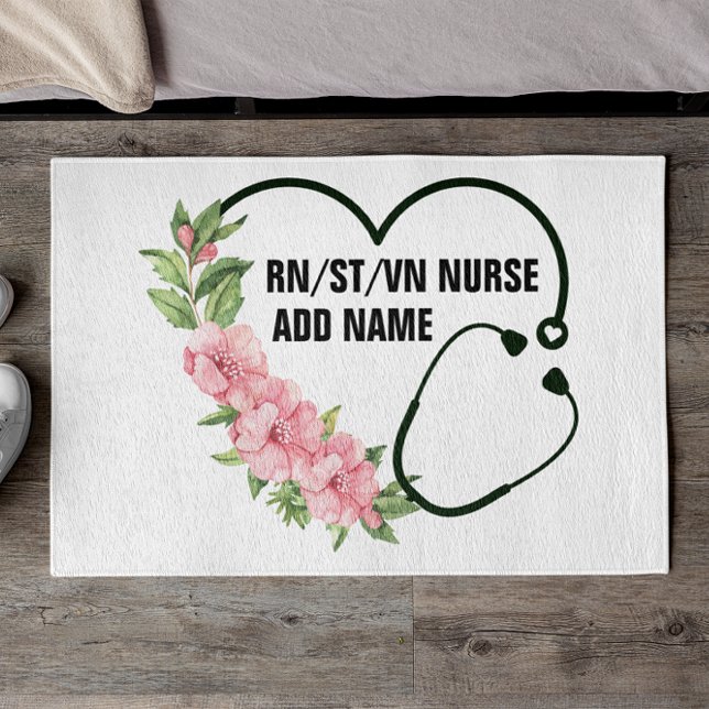Personalized Student-Registered-Veteran Nurse Name Doormat (Creator Uploaded)
