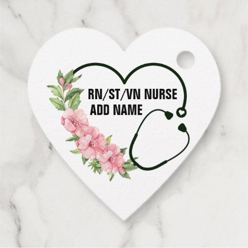 Personalized Student_Registered_Veteran Nurse Name Favor Tags