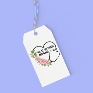Personalized Student-Registered-Veteran Nurse Name Gift Tags
