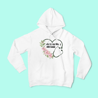 Personalized Student-Registered-Veteran Nurse Name Hoodie