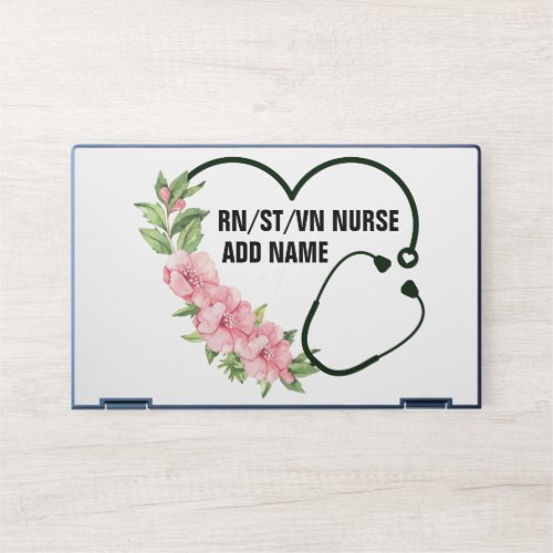 Personalized Student_Registered_Veteran Nurse Name HP Laptop Skin