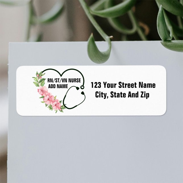 Personalized Student-Registered-Veteran Nurse Name Label (Creator Uploaded)