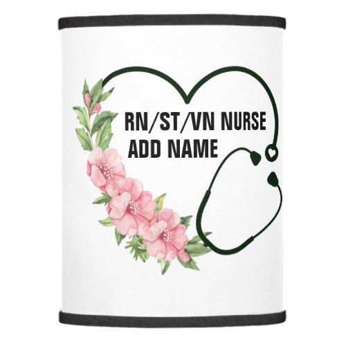 Personalized Student_Registered_Veteran Nurse Name Lamp Shade