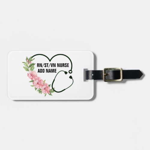 Personalized Student_Registered_Veteran Nurse Name Luggage Tag