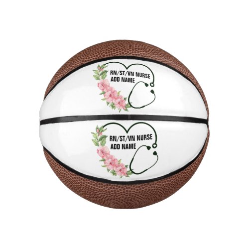 Personalized Student_Registered_Veteran Nurse Name Mini Basketball