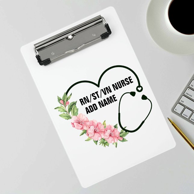 Personalized Student-Registered-Veteran Nurse Name Mini Clipboard (Creator Uploaded)