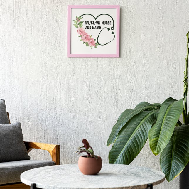 Personalized Student-Registered-Veteran Nurse Name Photo Print (Creator Uploaded)