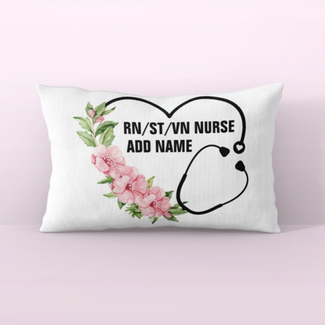 Personalized Student-Registered-Veteran Nurse Name Pillow Case (Creator Uploaded)