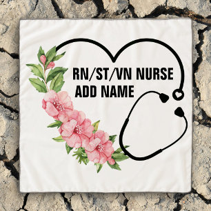Personalized Student-Registered-Veteran Nurse Name Scarf