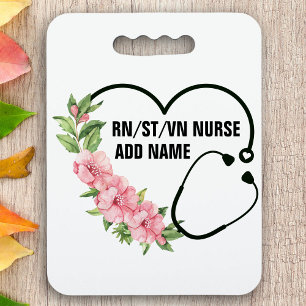 Personalized Student-Registered-Veteran Nurse Name Seat Cushion