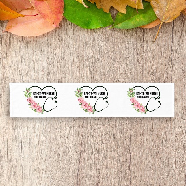 Personalized Student-Registered-Veteran Nurse Name Short Table Runner (Creator Uploaded)