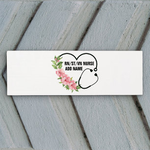Personalized Student-Registered-Veteran Nurse Name Yoga Mat