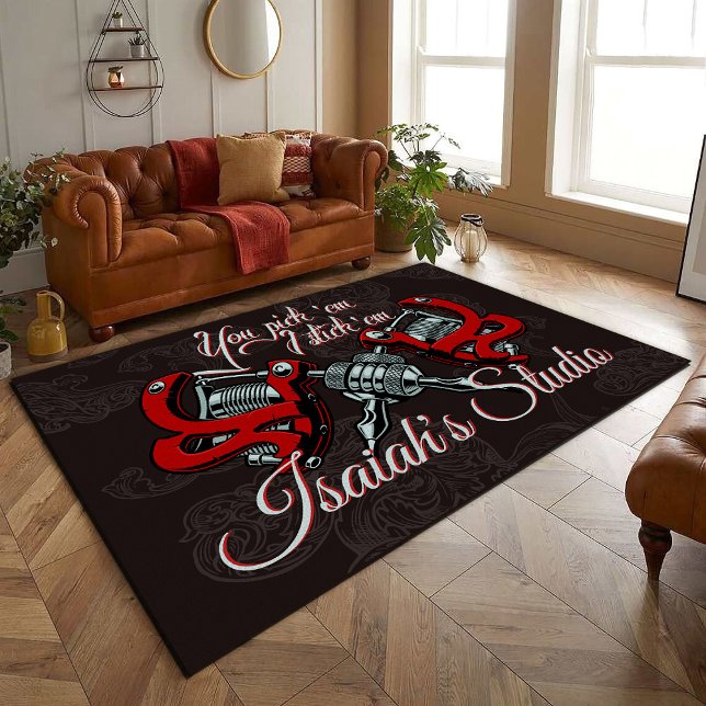 Personalized Studio Rug Creations (tattoo rug)