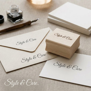 Personalized Stylish Font Wood Art Name Stamp