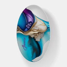 Personalized stylish in blue and gold