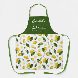 Personalized Stylish Lemon Pattern Apron