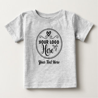 Personalized Stylish Logo Modern Custom Brand  Baby T-Shirt