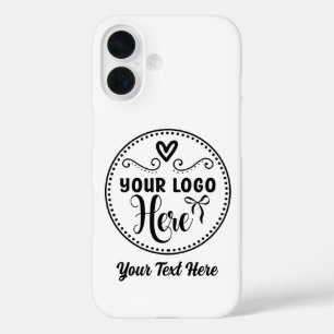 Personalized Stylish Logo Modern Custom Brand iPhone 16 Case
