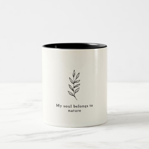 Personalized stylish modern farmhouse style mug