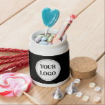 Personalized, stylish, modern & minimal candy jar<br><div class="desc">This design is usable by all. The text,  colors,  logo,  and images may all be added,  changed,  or resized as needed. Many thanks.</div>