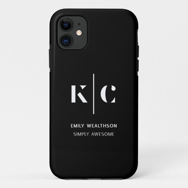 Personalized, stylish, modern & minimal Case-Mate iPhone case (Back)