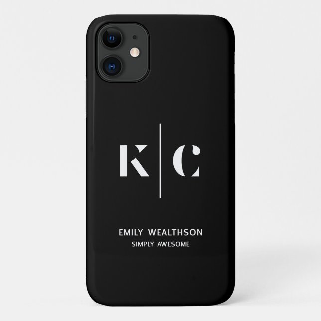 Personalized, stylish, modern & minimal Case-Mate iPhone case (Back)