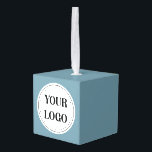 Personalized, stylish, modern & minimal cube ornament<br><div class="desc">This design is usable by all. The text,  colors,  logo,  and images may all be added,  changed,  or resized as needed. Many thanks.</div>