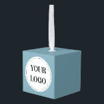 Personalized, stylish, modern & minimal cube ornament<br><div class="desc">This design is usable by all. The text,  colors,  logo,  and images may all be added,  changed,  or resized as needed. Many thanks.</div>