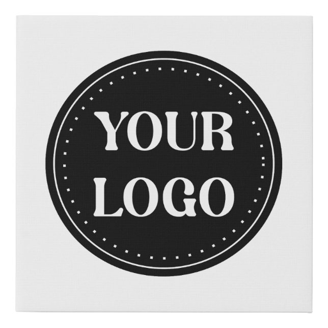 Personalized, stylish, modern & minimal faux canvas print (Front)