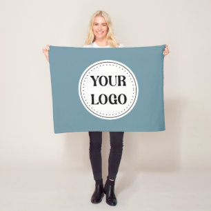 Personalized, stylish, modern & minimal fleece blanket