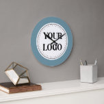 Personalized, stylish, modern & minimal large clock<br><div class="desc">This design is usable by all. The text,  colors,  logo,  and images may all be added,  changed,  or resized as needed. Many thanks.</div>