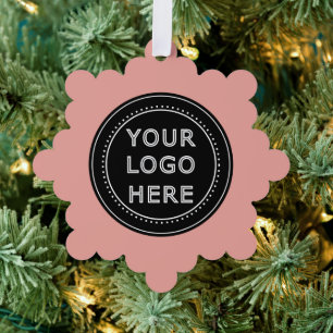 Personalized, stylish, modern & minimal ornament card