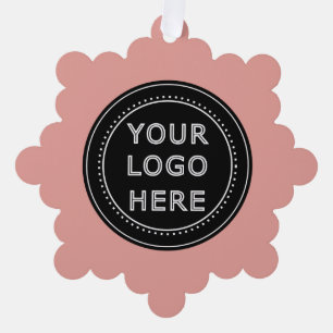 Personalized, stylish, modern & minimal ornament card