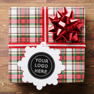 Personalized, stylish, modern & minimal ornament card