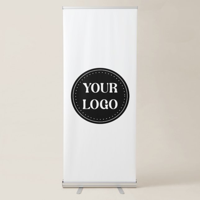 Personalized, stylish, modern & minimal retractable banner (Front)