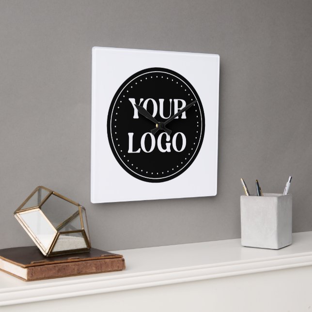 Personalized, stylish, modern & minimal square wall clock (Office)